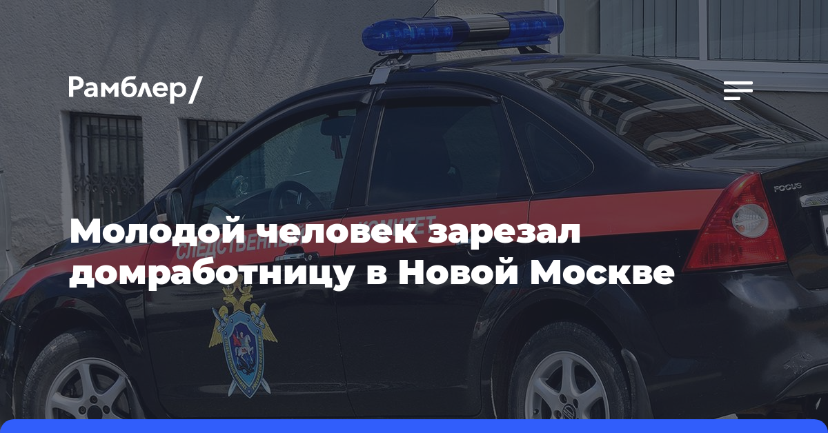 Молодой человек зарезал домработницу в Новой Москве