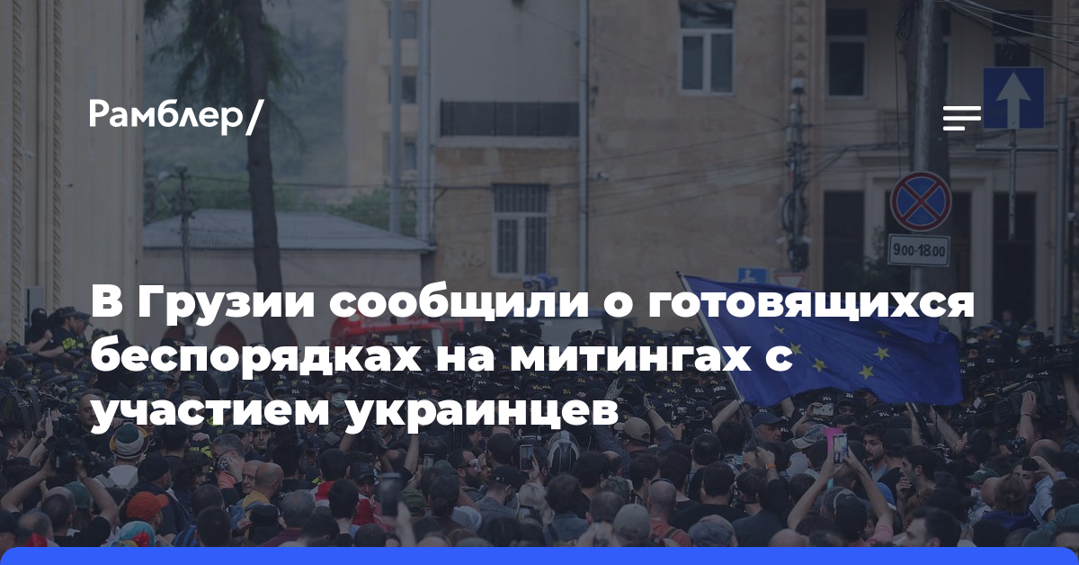 В Грузии сообщили о готовящихся беспорядках на митингах с участием украинцев