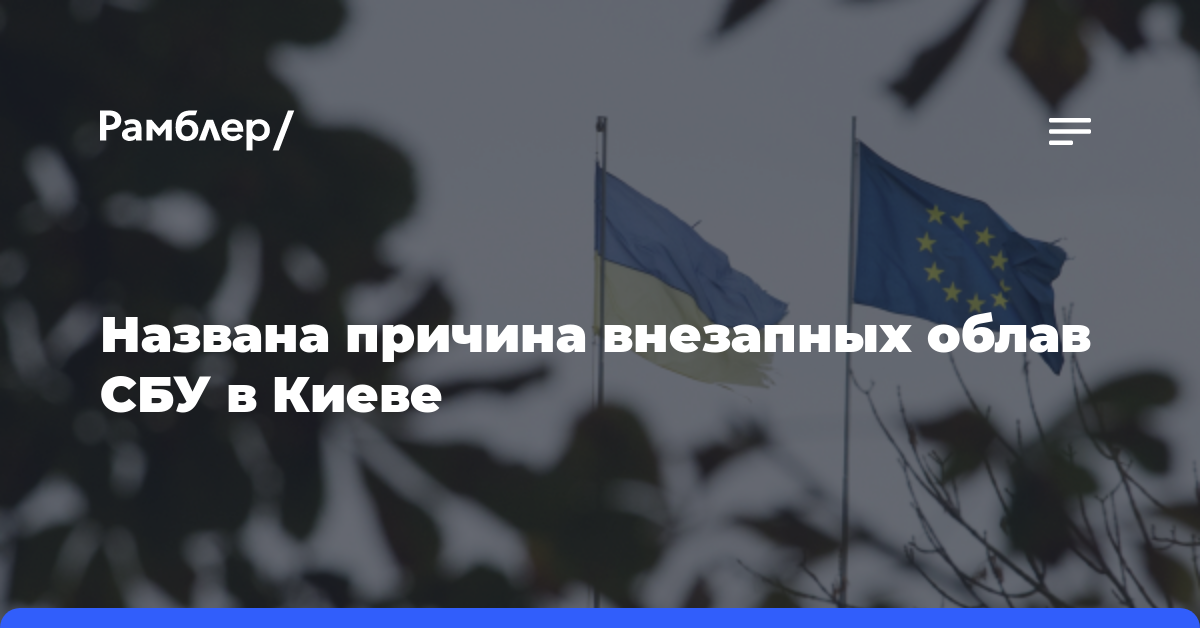 Названа причина внезапных облав СБУ в Киеве