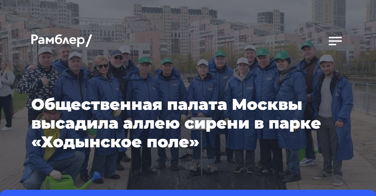 Общественная палата Москвы высадила аллею сирени в парке «Ходынское поле»