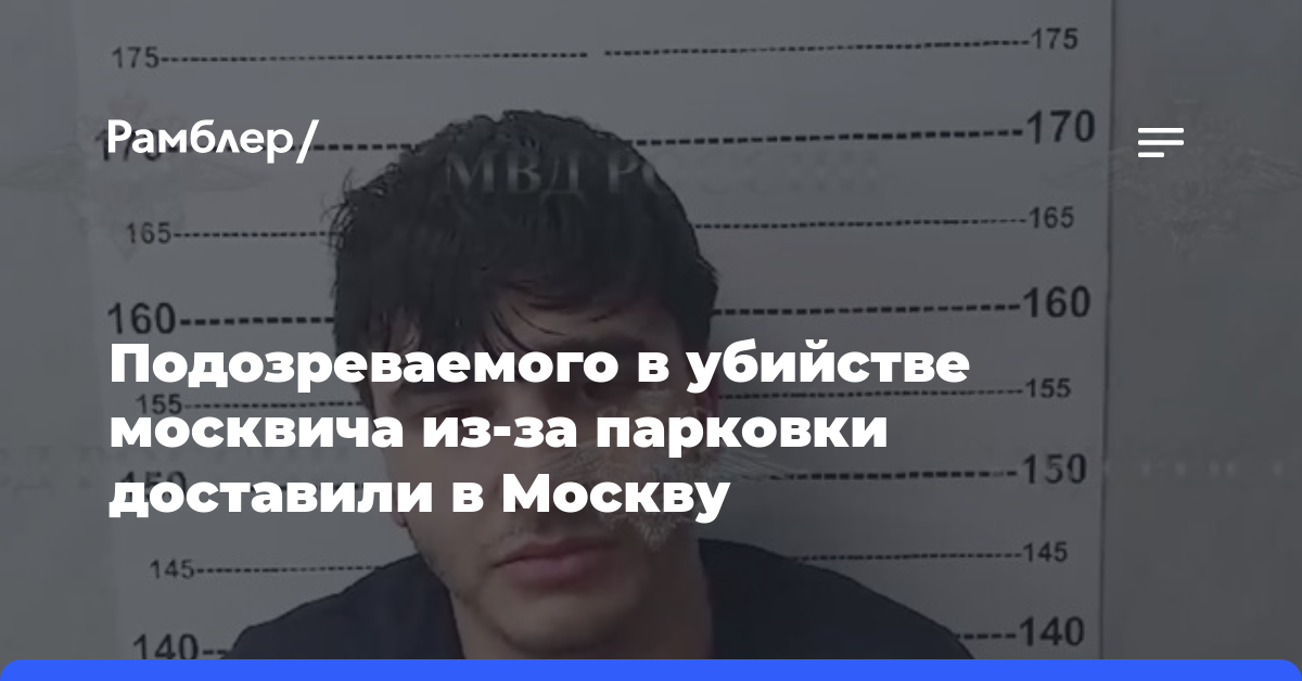 Подозреваемого в убийстве москвича из-за парковки доставили в Москву